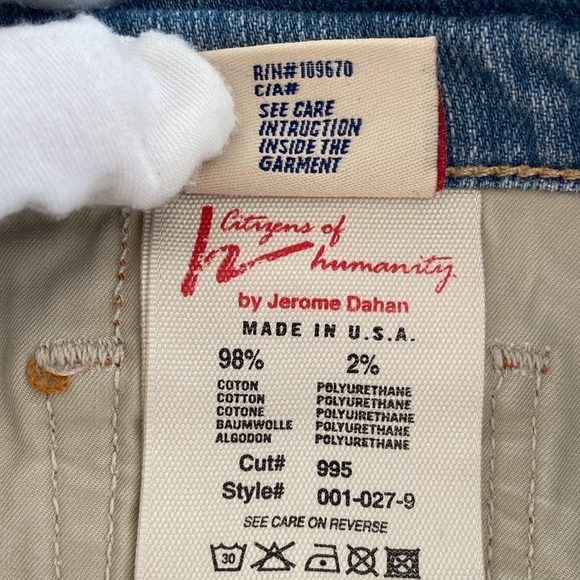 Citizens of Humanity Jeans Kelly Low Waist #001 Boot Cut Stretch - Picture 8 of 8